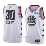 Camiseta All Star 2019 Golden State Warriors Stephen Curry NO 30 Blanco