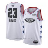 Camiseta All Star 2019 New Orleans Pelicans Anthony Davis NO 23 Blanco