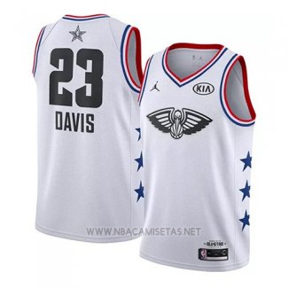 Camiseta All Star 2019 New Orleans Pelicans Anthony Davis NO 23 Blanco