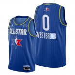 Camiseta All Star 2020 Houston Rockets Russell Westbrook NO 0 Azul
