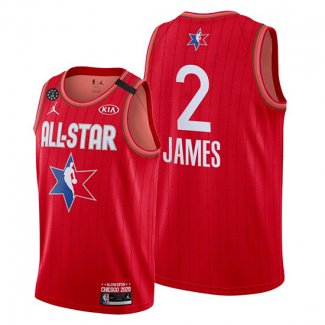 Camiseta All Star 2020 Los Angeles Lakers Lebron James NO 2 Rojo