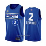 Camiseta All Star 2021 Los Angeles Clippers Kawhi Leonard NO 2 Azul