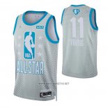 Camiseta All Star 2022 Atlanta Hawks Trae Young NO 11 Gris