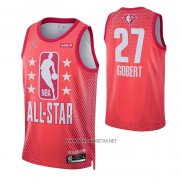 Camiseta All Star 2022 Utah Jazz Rudy Gobert NO 27 Granate