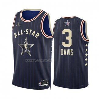 Camiseta All Star 2024 Los Angeles Lakers Anthony Davis NO 3 Azul