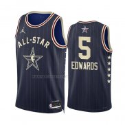 Camiseta All Star 2024 Minnesota Timberwolves Anthony Edwards NO 5 Azul