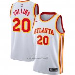 Camiseta Atlanta Hawks John Collins NO 20 Association 2020-21 Blanco