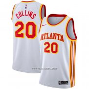 Camiseta Atlanta Hawks John Collins NO 20 Association 2020-21 Blanco