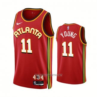 Camiseta Atlanta Hawks Trae Young NO 11 Icon 2022-23 Rojo