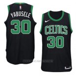 Camiseta Boston Celtics Guerschon Yabusele NO 30 Statement 2018 Negro