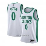 Camiseta Boston Celtics Kemba Walker NO 0 Ciudad 2020-21 Blanco