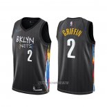 Camiseta Brooklyn Nets Blake Griffin NO 2 Ciudad 2020-21 Negro
