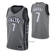 Camiseta Brooklyn Nets Kevin Durant NO 7 Statement 2021 Gris