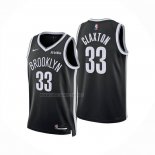 Camiseta Brooklyn Nets Nic Claxton NO 33 Icon 2025-26 Negro