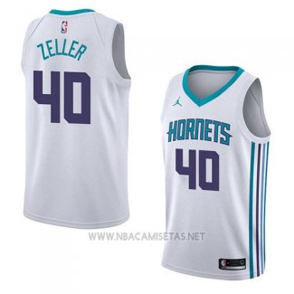 Camiseta Charlotte Hornets Cody Zeller NO 40 Association 2018 Blanco