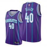 Camiseta Charlotte Hornets Cody Zeller NO 40 Classic 2019-20 Violeta
