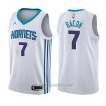 Camiseta Charlotte Hornets Dwayne Bacon NO 7 Association 2017-18 Blanco