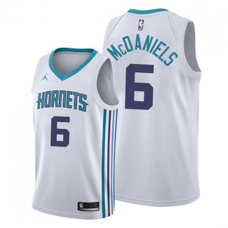 Camiseta Charlotte Hornets Jalen Mcdaniels NO 6 Association Blanco
