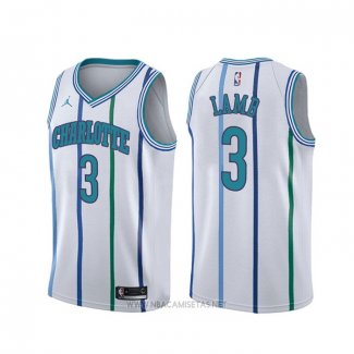 Camiseta Charlotte Hornets Jeremy Lamb NO 3 Classic Blanco