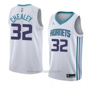 Camiseta Charlotte Hornets Joe Chealey NO 32 Association 2018 Blanco