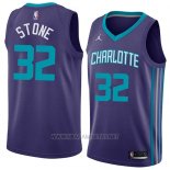 Camiseta Charlotte Hornets Julyan Stone NO 32 Statement 2018 Violeta