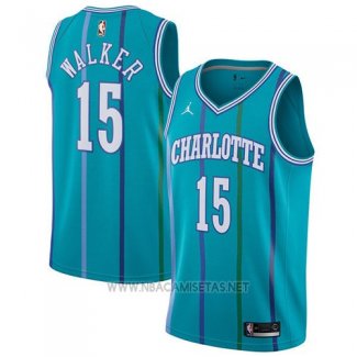 Camiseta Charlotte Hornets Kemba Walker NO 15 2017-18 Verde