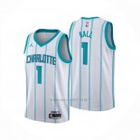 Camiseta Charlotte Hornets LaMelo Ball NO 1 Association 2024-25 Blanco