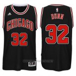 Camiseta Chicago Bulls Kris Dunn NO 32 Alternate 2017-18 Negro
