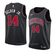 Camiseta Chicago Bulls Wayne Selden Jr. NO 14 Statement 2018 Negro