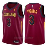 Camiseta Cleveland Cavaliers Isaiah Thomas NO 3 2017-18 Rojo