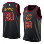 Camiseta Cleveland Cavaliers Jae Crowder NO 99 Statement 2018 Negro