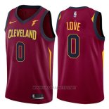 Camiseta Cleveland Cavaliers Kevin Love NO 0 2017-18 Rojo