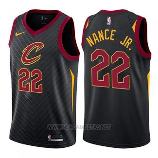 Camiseta Cleveland Cavaliers Larry Nance Jr. NO 22 Statement 2017-18 Negro