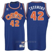 Camiseta Cleveland Cavaliers Nate Thurmond NO 42 Retro 2008 Azul