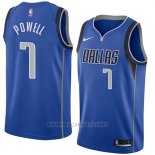 Camiseta Dallas Mavericks Dwight Powell NO 7 Icon 2018 Azul