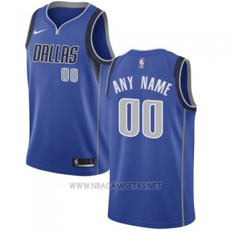 Camiseta Dallas Mavericks Nike Personalizada 17-18 Azul