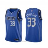 Camiseta Dallas Mavericks Willie Cauley-Stein NO 33 Icon Azul