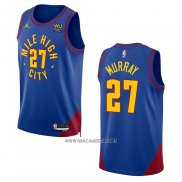 Camiseta Denver Nuggets Jamal Murray NO 27 Statement 2022-23 Azul