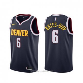 Camiseta Denver Nuggets Keita Bates-Diop NO 6 Icon Azul