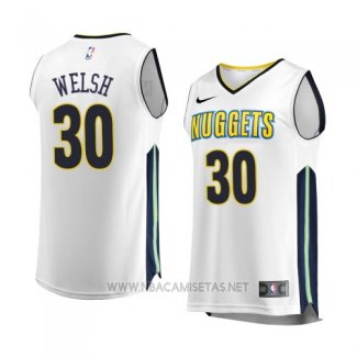 Camiseta Denver Nuggets Thomas Welsh NO 30 Association 2017-18 Blanco