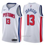 Camiseta Detroit Pistons Brice Johnson NO 13 Association 2017-18 Blanco