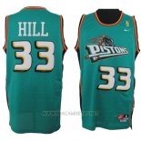 Camiseta Detroit Pistons Grant Hill NO 33 Retro Verde