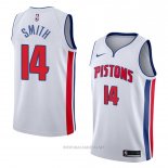 Camiseta Detroit Pistons Ish Smith NO 14 Association 2018 Blanco