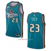 Camiseta Detroit Pistons Jaden Ivey NO 23 Classic 2022-23 Verde