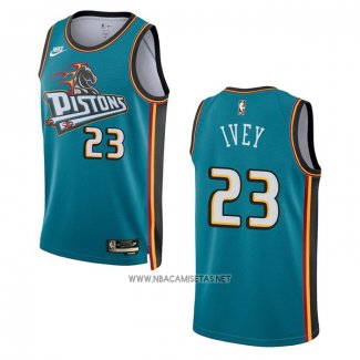 Camiseta Detroit Pistons Jaden Ivey NO 23 Classic 2022-23 Verde