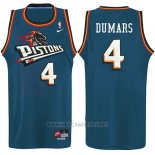 Camiseta Detroit Pistons Joe Dumars NO 4 Azul