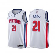 Camiseta Detroit Pistons Tony Snell NO 21 Association 2019-20 Blanco
