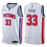 Camiseta Detroit Pistons Willie Reed NO 33 Association 2017-18 Blanco