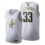 Camiseta Golden Edition Houston Rockets Robert Covington NO 33 2019-20 Blanco
