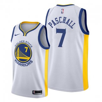 Camiseta Golden State Warriors Eric Paschall NO 7 Association 2019-20 Blanco